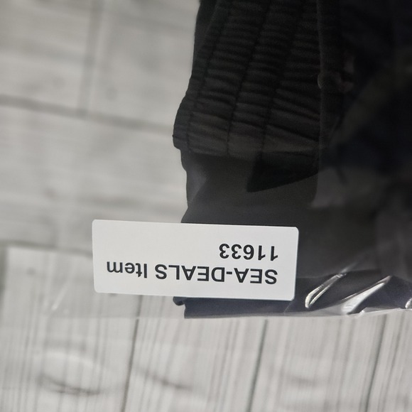 Athleta Pants Womens 10 Black Track Straight Leg Elastic Waist Zip Pockets - Picture 7 of 7